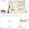 24 x Adult Party Thank You Cards - Champagne Theme,