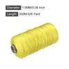 sourcing map Braid Mason's Cord Nylon Yellow 300 m /