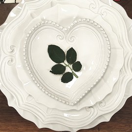 VBC Casa Incanto Heart Plate Baroque 18cm / VBC까사 인칸토 하트 플레이트 바로크 18cm