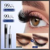Black 3D Waterproof Hairless Mascara, Washable Ultra-thin Metal, Long Lasting