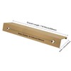 Rergy 10 Pack Champagne Bronze Cabinet Pulls Gold Finger Pulls,