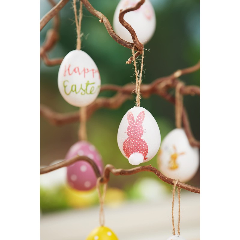 VBS Set of 10 Plastic Eggs 6 x 4.5 cm