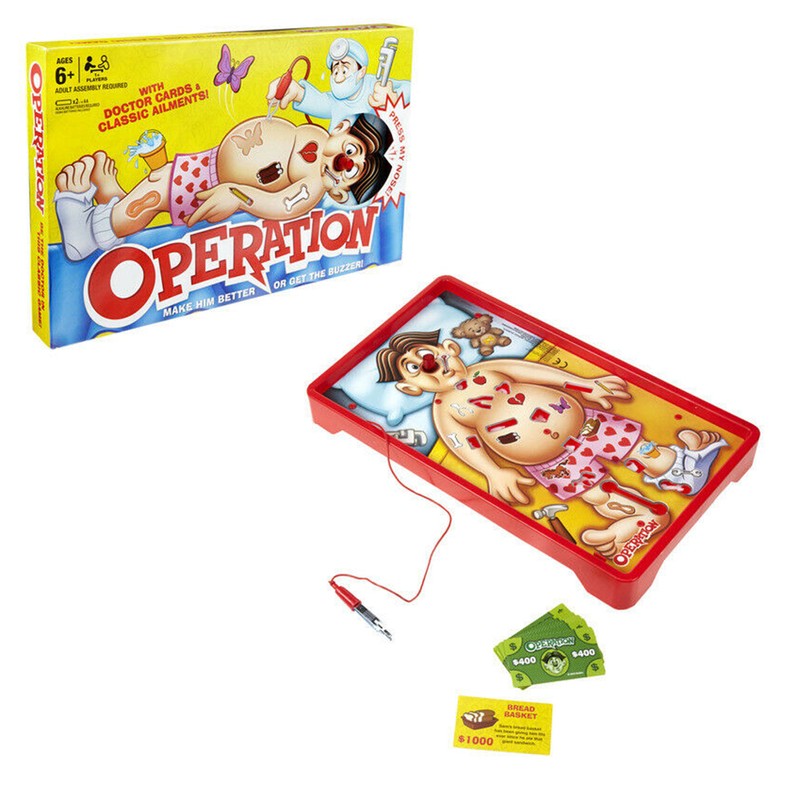 Operation Classic Children's Family Game Board Game Doctor Operation Game