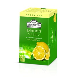 Ahmad Tea Lemon Green Tea, 20-Count Boxes (Pack of 6)