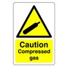 Safety First Display LTD Caution compressed gas sign - 1.2mm