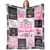 Christmas Bonus Daughter Gifts Throw Blanket 60 x 50 Inch,