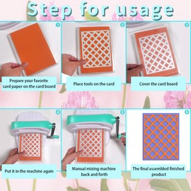 4 pcs Grid 3D Phoframe Cutting Dies Sets, lyfLux Metals Craft Dies, Die Cuts for Card Making, Card Making Supplies, Embossing Template for Scrapbooking (Diamond and square Die Cuts)