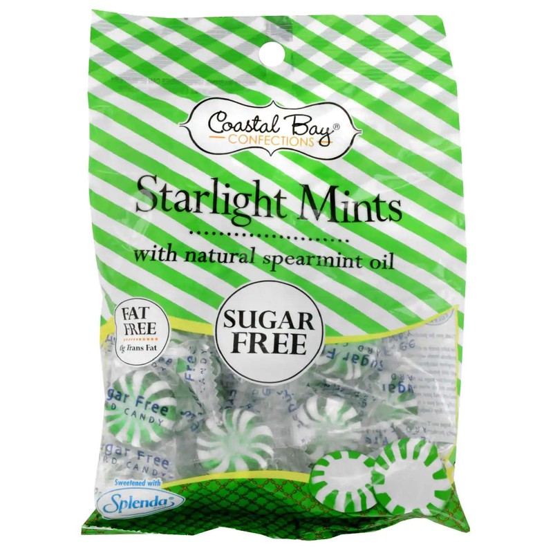 Coastal Bay Confections (1) Bag Sugar Free Starlight Mints With