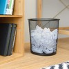 Relaxdays Metal Waste Paper Bin, Wire Mesh Wire Basket for