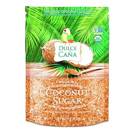 DULCE CAÑA - Organic Coconut Sugar (Unrefined, Low Glycemic, Gluten Free) 1 Lb Bag