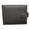 Men's Leather Wallet, Zip Closure, Multiple Card Slots, RFID Blocking,