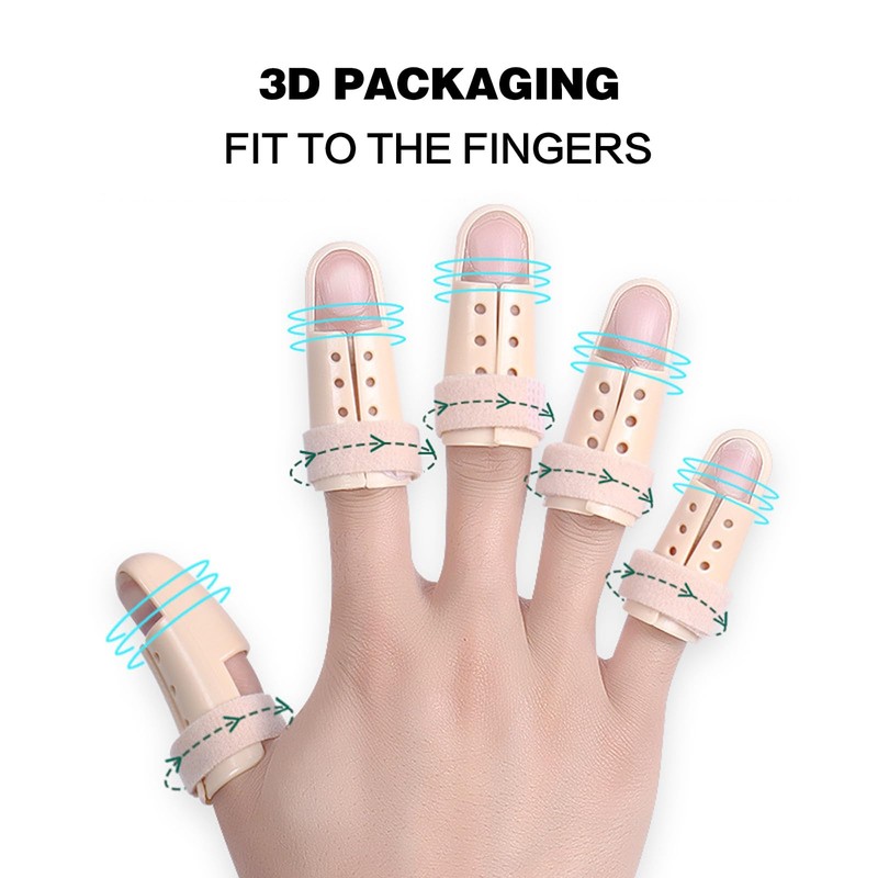 3pcs Splint for Pinky,Plastic Mallet Dip Finger Support, Support Brace,