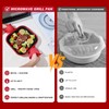 Microwave Grill Pan with Cover - Bacon Cooker, Crisper &