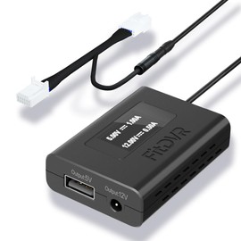 FitDVR Dash Cam Power Adapter (12pin), Compatible with Toyota Tacoma Camry Corolla RAV4 and Lexus and More, LED Display, Built-in USB Power Source, Easy Install, Plug and Play, 5V 12V Output, D3-010