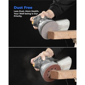 toolant Mesh Abrasive 5 inch Sanding Disc, Dust-Free 8 Hole Hook and Loop Sanding Discs for Random Disc Sanders & Orbital Sanders, Include Pad Protector(180 grit - 50pcs)