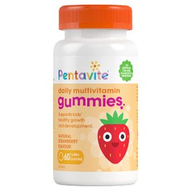 Pentavite Kids Daily Multivitamin 60 Gummies, Natural Strawberry