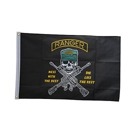 Flaggenfritze® Flag USA Ranger Mess with The Best 90 x 150 cm