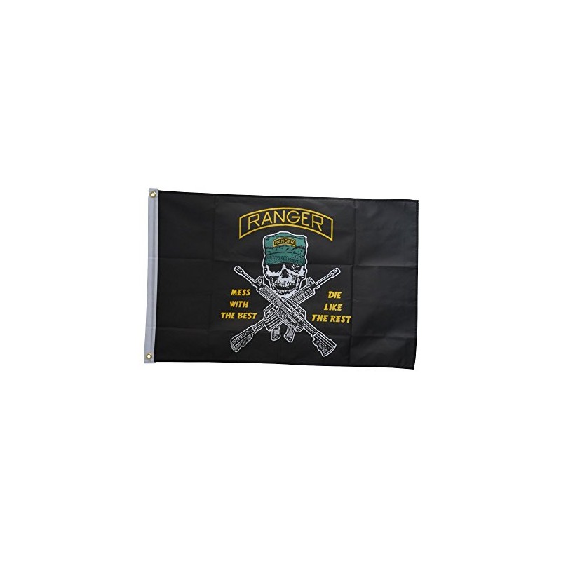 Flaggenfritze® Flag USA Ranger Mess with The Best 90 x