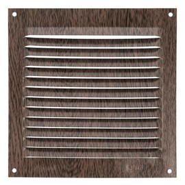 Amig Amig - Quadratisches Lftungsgitter aus Aluminium | Lftungsgitter fr Luftausl?sse | Ideal fr Kchen- und Badezimmerdecken | Ma?e : 150 x 150 mm | Farbe: Wenge