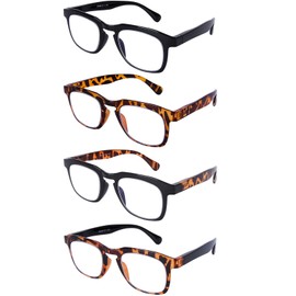 AQWANO Reading Glasses Blue Light Blocking for Women Men, Computer Readers Comfortable Stylish Simple Eyeglasses,2.0