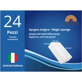 Magic Cleaning Sponge Rubber Extra Durable with Cleaning Power 2 Voltee Efficient White Magic Sponge for Kitchen Bathroom Wall Shoes (Pack of 24)