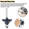 4pcs Round Over Router Bits 1/4 Shank by SICWOOD -