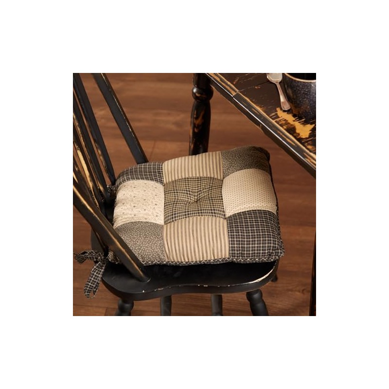 VHC Brands Kettle Grove Chair Pad Patchwork