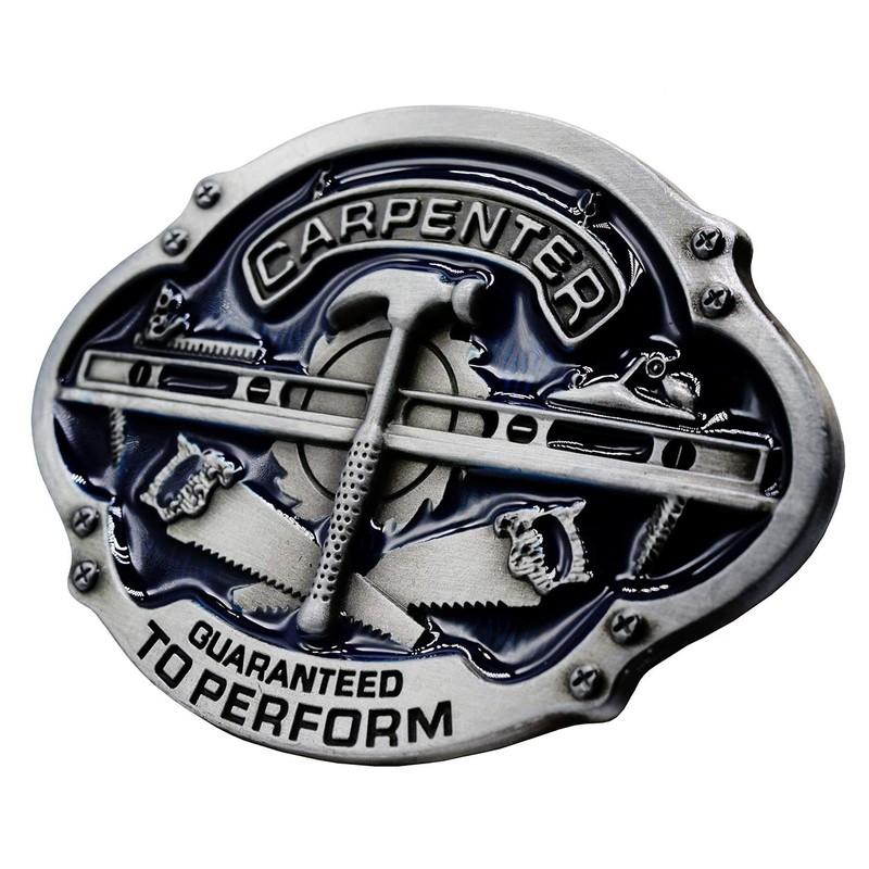 Belt Buckle Professional Worker Style Performance accessories, Carpenter Designs 2,