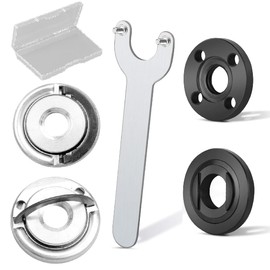 Quick Release Nut for Angle Grinder,M14 Thread Self Locking Locking Plate Quick Release,Quick Installation and Release(Box ×1,Pressure Plate×2,Angle Grinder Spanner×1,M14 Quick Clamping Nuts×1)