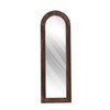 ZHUNFA Arched Full Length Mirror with Solid Wood Frame, 65x22