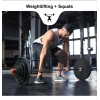 Set Rodillera Elástica y Muñequera Deportiva HLCassCo Negro Crossfit Gym