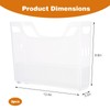 OMISTAR 3 Pcs Clear Plastic Pantry Storage Organizer Bins, 13.4