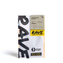 Rave Coffee - Chatswood Blend Nº 6, Cafetière Grind Freshly Roasted Ground Coffee 250g