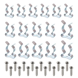 16PCS Spring Clips for Hanging Tools – Assorted Terry Clips – 4 Size Heavy-Duty Spring Clips Metal – Wall-Mounted Tool Clips for Organising Garages, Sheds & Workshops – Secure Spring Clips for Tools