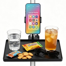 11"x8" Beach Umbrella Table Tray for Beach Umbrella Diameter Under 1 IN