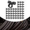 Milageto 50x Pex Clamps Butterfly 2 Hole Mount Strap Multifunction