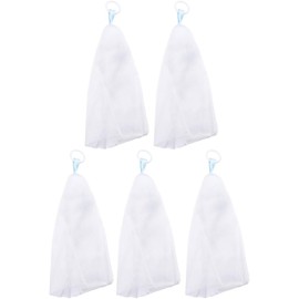 Baluue 5 Unidades Red Espumosa de Malla para Jabón Facial, Herramienta para Limpieza Facial y Cuidado la Piel, Elimina Suciedad y Controla Sebo (color de Cuerda Aleatorio) Color Aleatorio