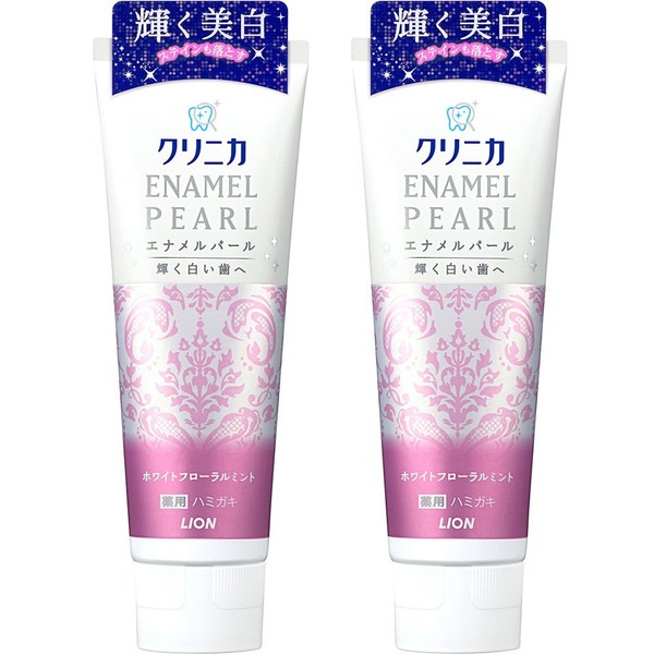 Clinica Enamel Pearl Toothpaste, White Floral Mint, 4.6 oz (130 g) x 2 Packs