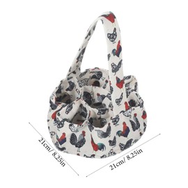 Ipetboom 7Bags Reusable Egg Collecting Pouch Cloth Egg Storage Basket for Chicken Duck and Goose Eggs for Garden and Farm Use Beige Design