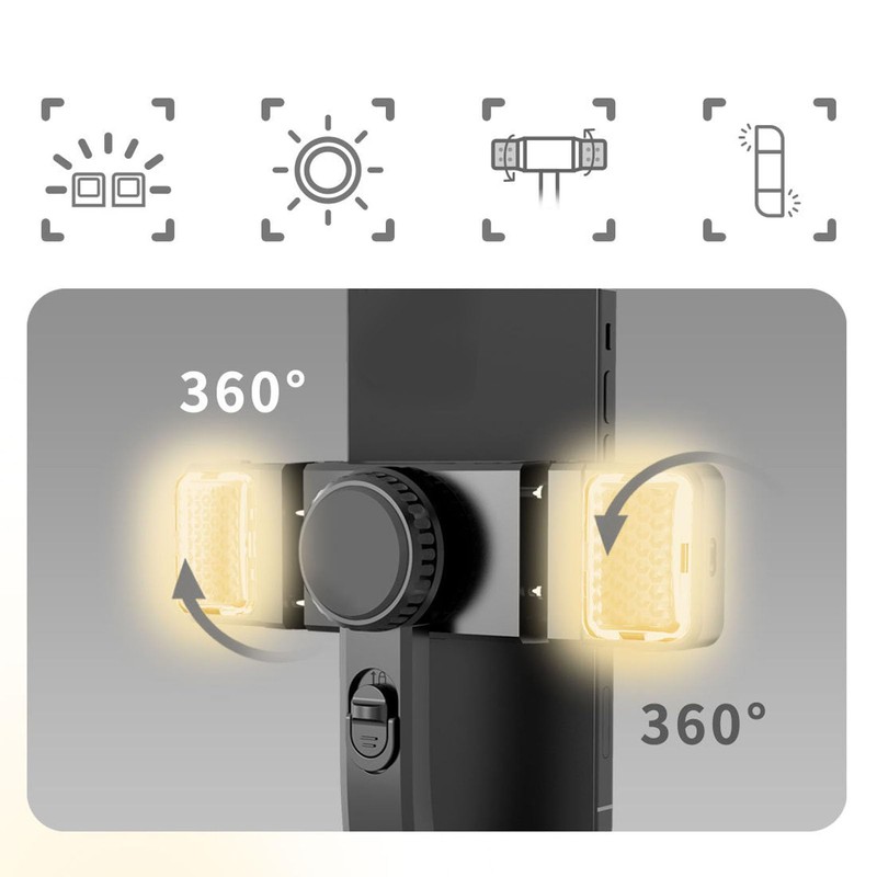 Phone Gimbal Stabiliser, Foldable Handheld Phone Stabilizer, Tripod, Selfie Stick