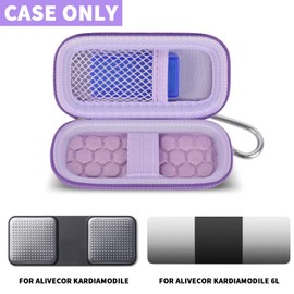 Heart Rate Monitor Case Compatible with AliveCor KardiaMobile Personal EKG/for AliveCor KardiaMobile 6L, 6L Max/for Sec Heart Monitor. Storage Holder Fits for Pill Organizer -Purple(Box Only)