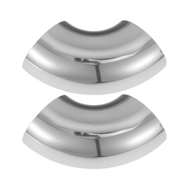 Motoforti 2 Pcs 3" OD 90 Degrees Mandrel Bend Elbow T316 Stainless Steel Exhaust Elbow Pipe Thickness 1.5mm/16GA Arc Length 7.28" for Car Exhaust Elbow Pipe