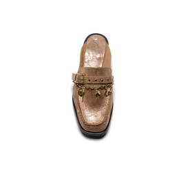 Free People Women's Mystic Treasures Mule, Rose Gold, 8.5
