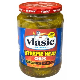 Vlasic Xtreme Heat Very Hot Pickle Chips 24 oz