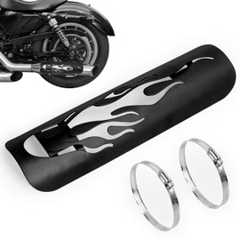 Motorcycle Exhaust Heat Shield - Black
