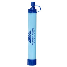 Ready Filter — Personal Water Filter Straw for Your Backpacking Gear | Water Filtration System Survival for Outdoor & Camping Supplies | Ultralight, Portable, and Durable Emergency Water Purifier