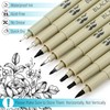 Mr. Pen- Drawing Pens for Artists, 8 Pack, Black Multiliner,