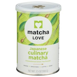 Matcha Love Culinary Matcha Powder - Finely Milled Green Tea Leaves
