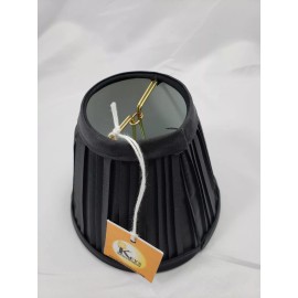 Keys Lighting and Restoration Mini Clip On Lampshades Black candelabra pleated lighting chandelier