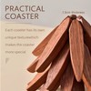 4pcs Wooden Trivets, Yellow-Brown Tree Coasters - Table Decoration for